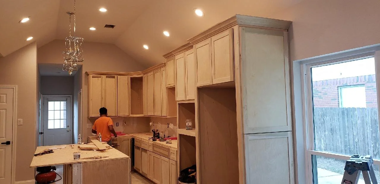 After - Custom Built Kitchen Cabinets