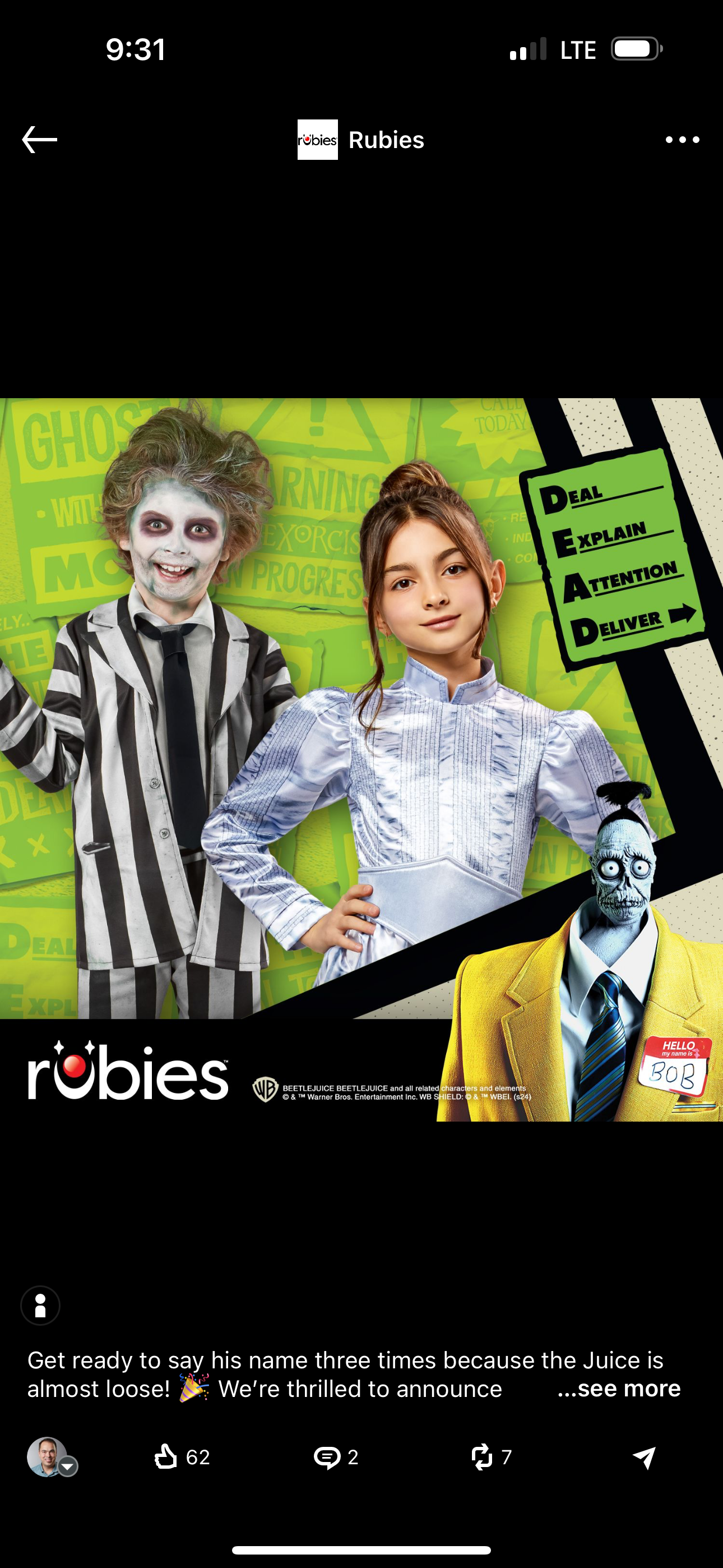 Latest Work with Rubies Costume Company