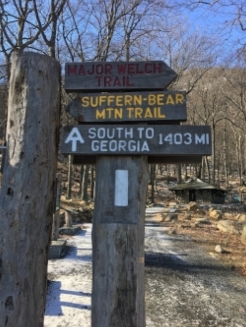 Trailhead - I took the Appalachian Trail up and the Major Welch down. I suggest taking the Major Welch one way or another. Challenging, but more exciting. 