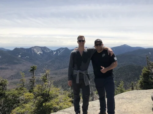Summit shot with friend and fellow blogger T. Place