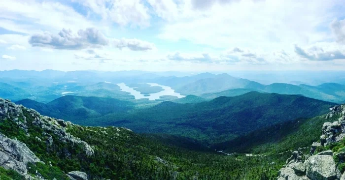 Lake Placid in the distance