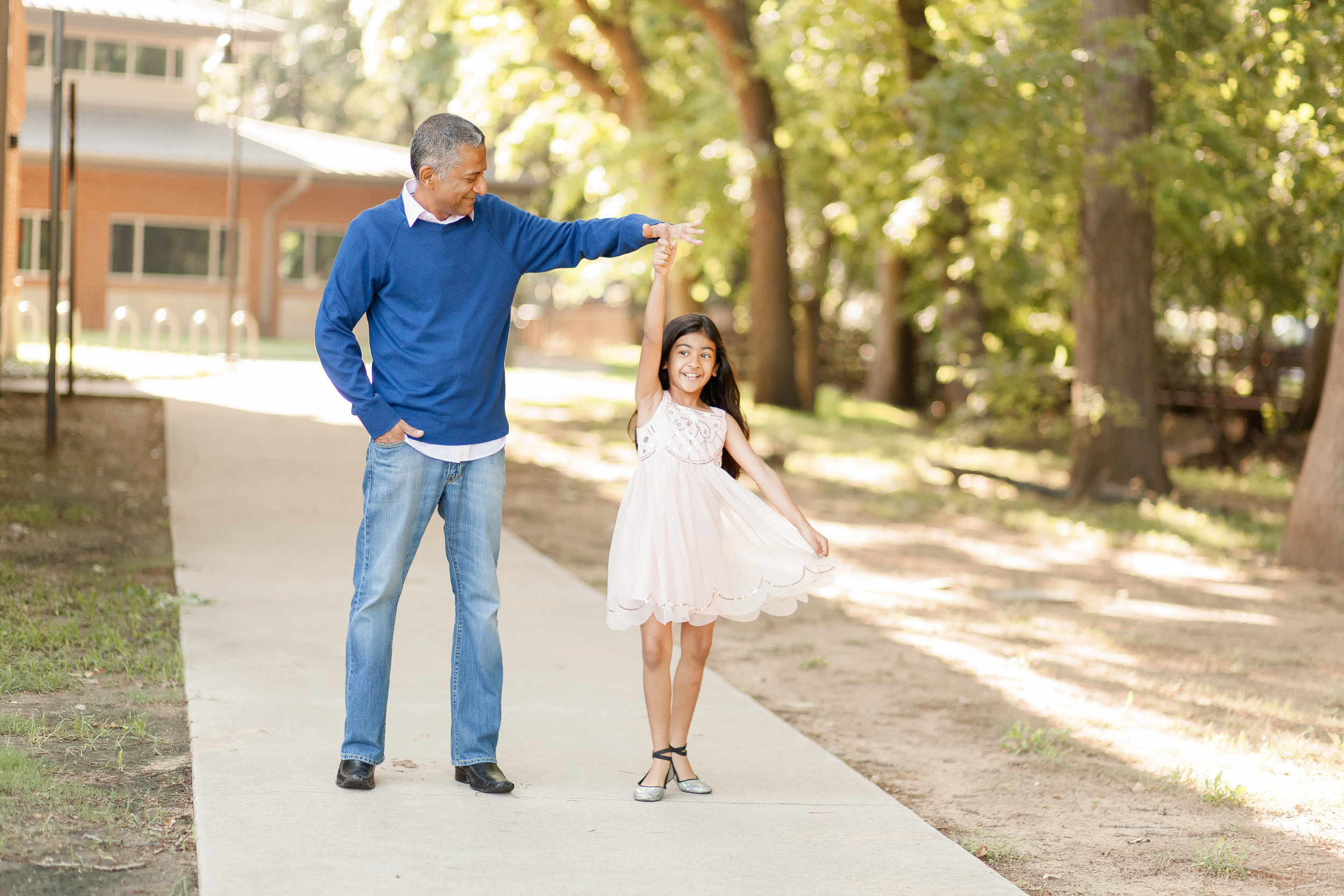 Candid Father and daughter Photo