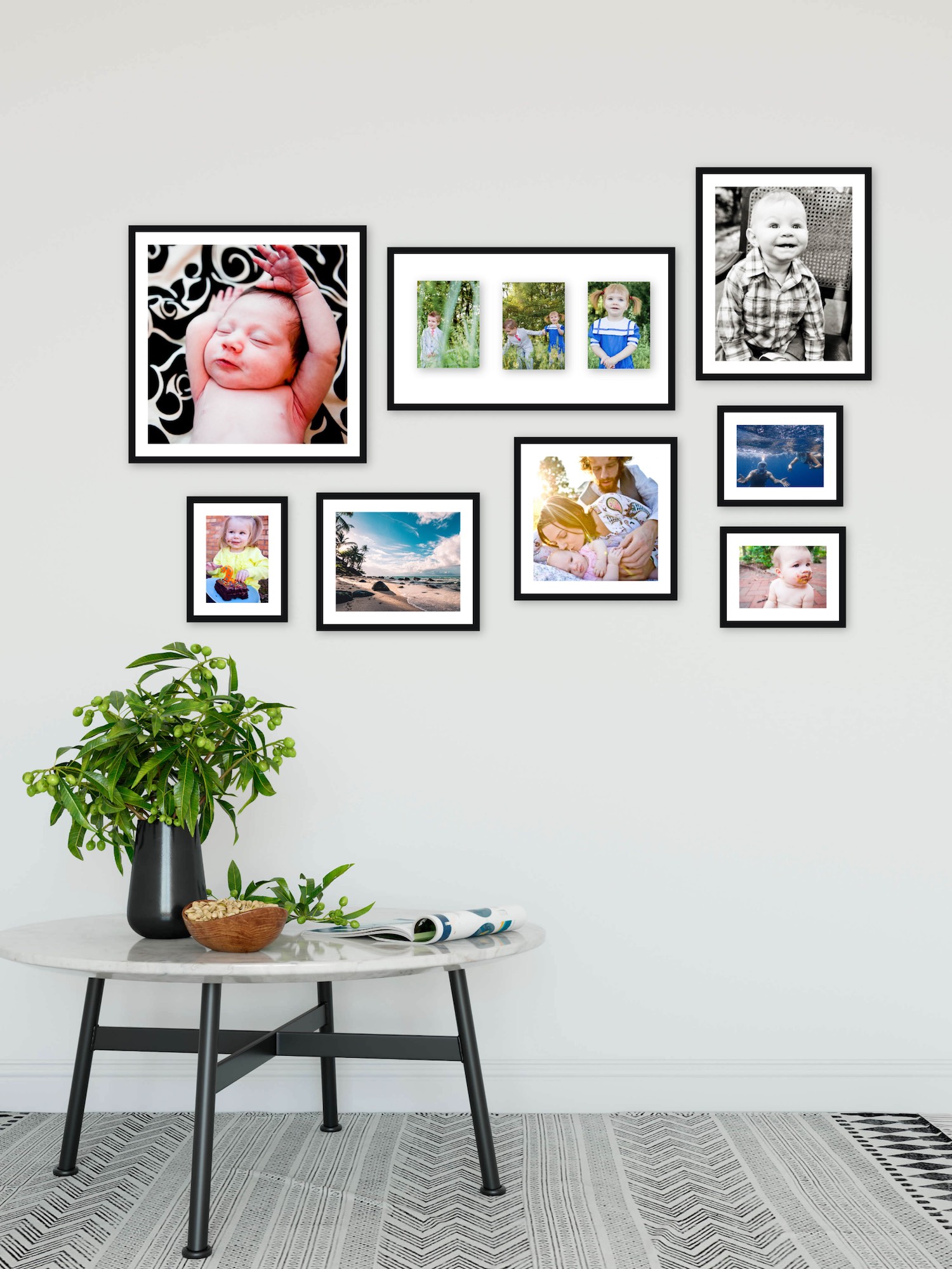 Eclectic Gallery with collage