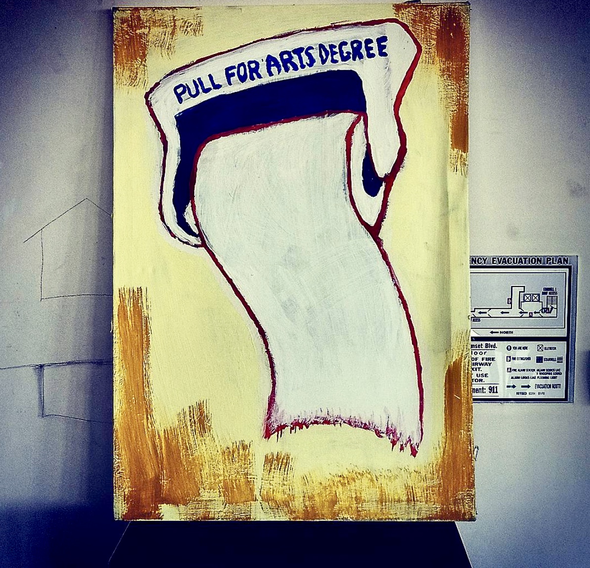 One of my many paintings for this project.