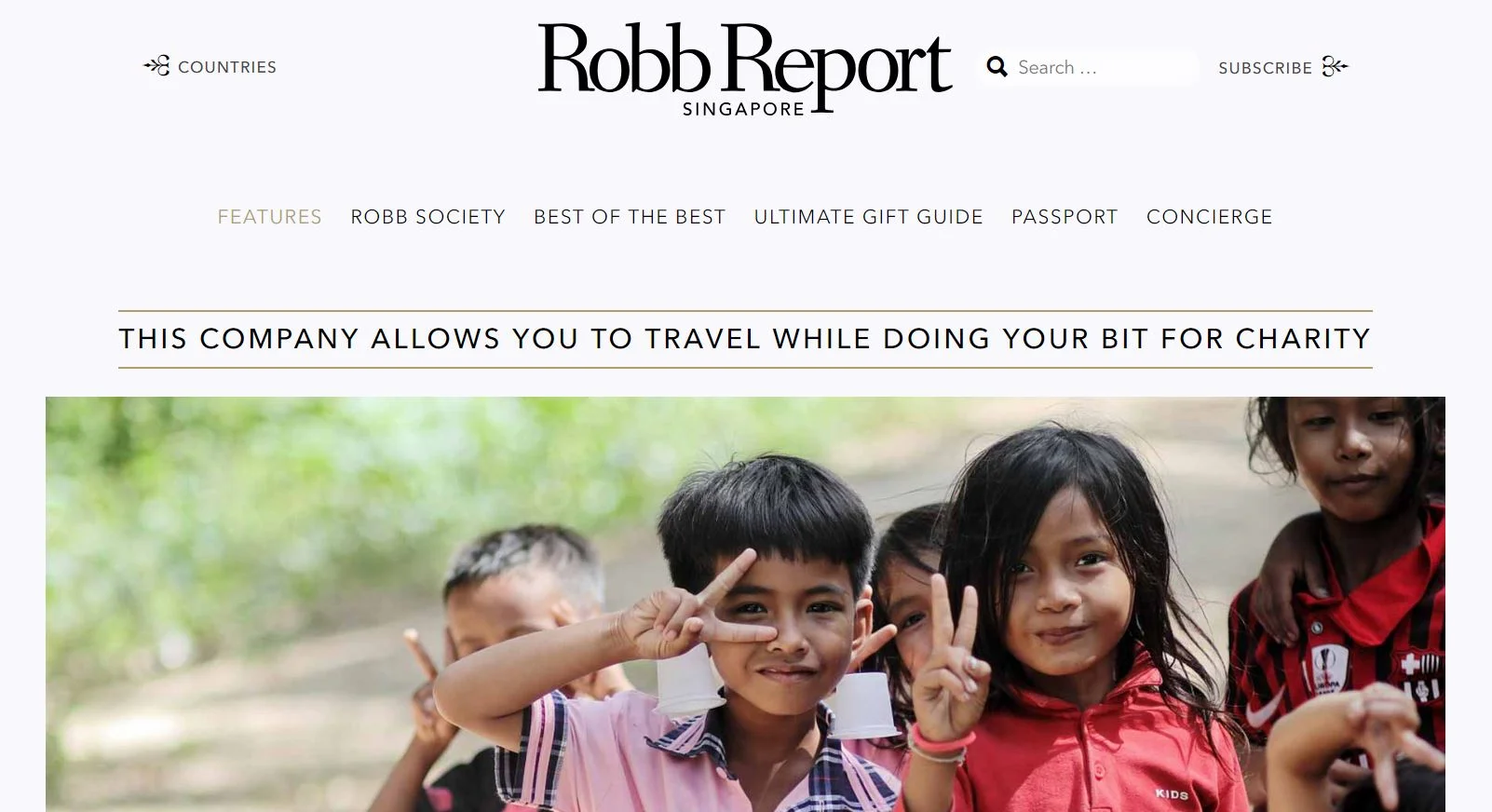 TRAVEL WHILE DOING YOUR BIT FOR CHARITY