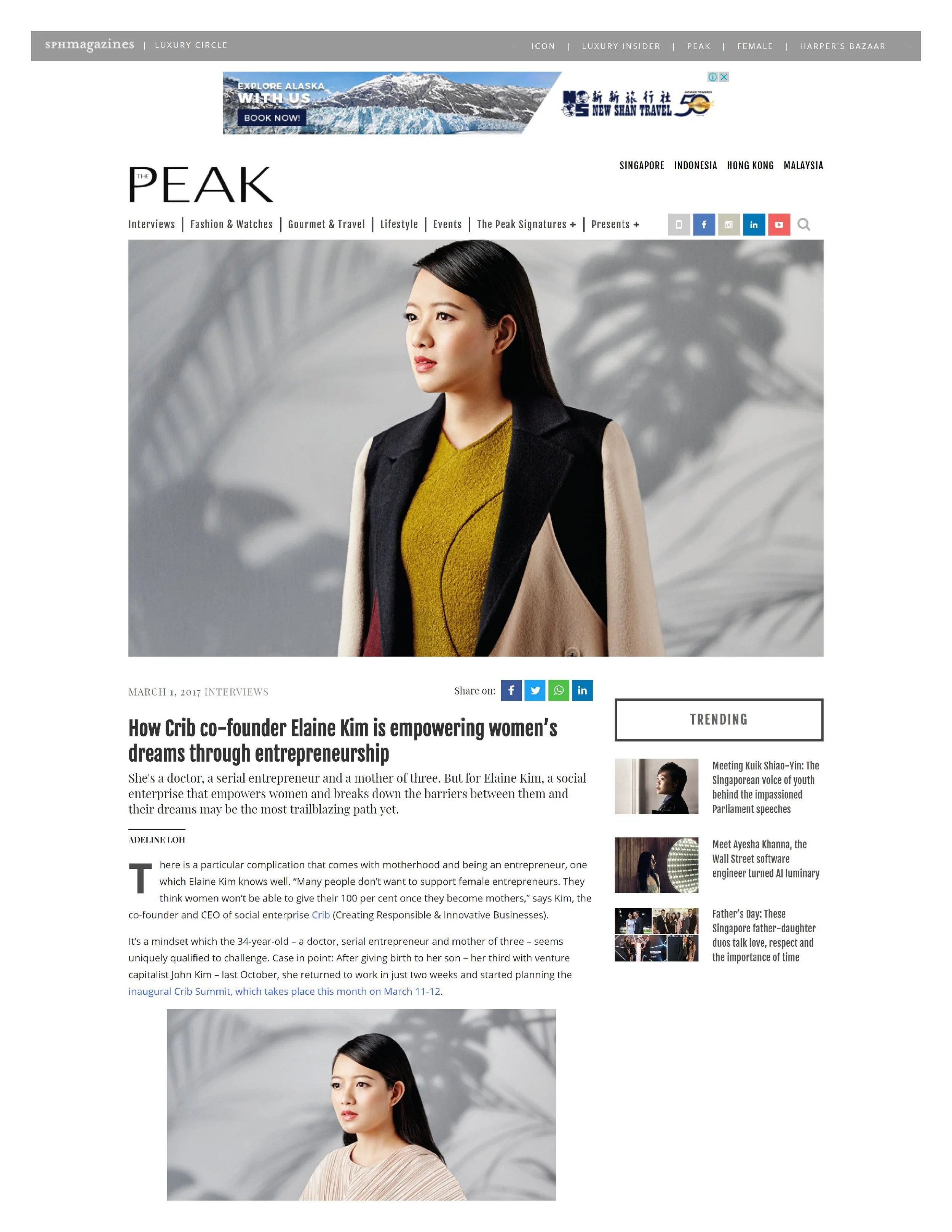 How Crib co-founder Elaine Kim is empowering women’s dreams...
