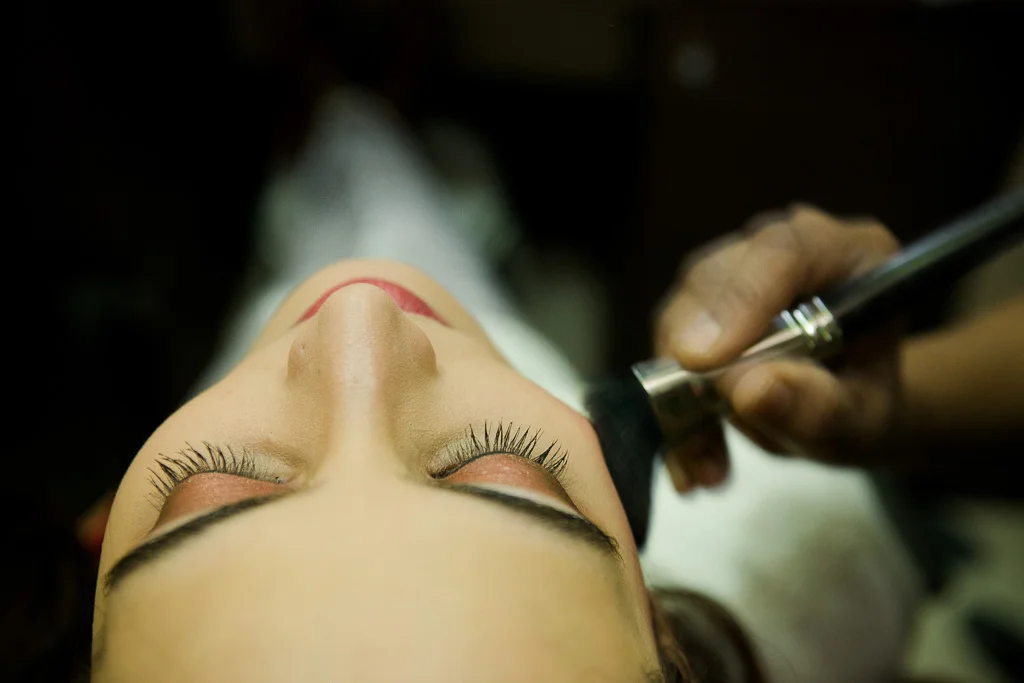 Bride's makeup