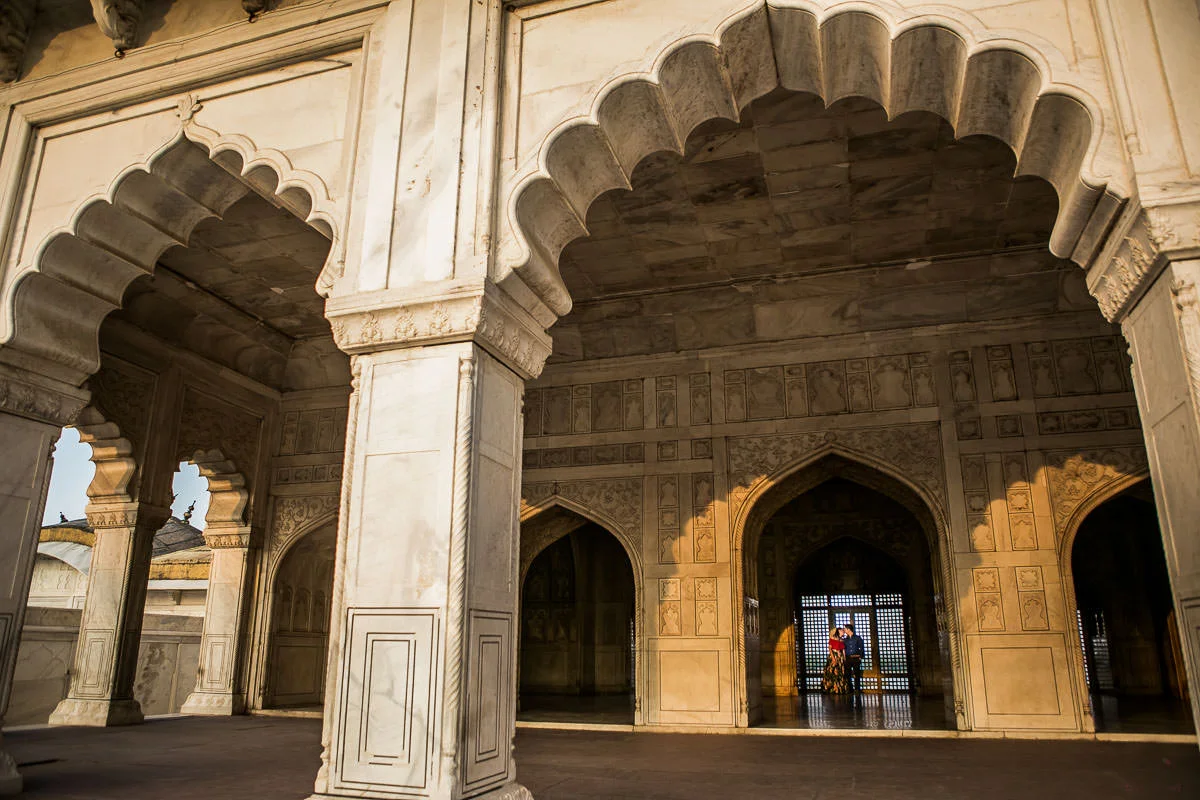Exploring the Agra fort