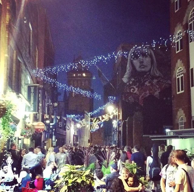 Womanby Street during Hub