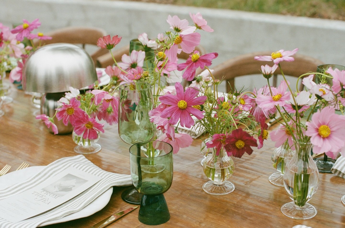 A mix of film and digital from this stunning rehearsal dinner. A combination of the natural landscape and pops of color including a green rehearsal dress to add a unique touch &mdash; 

Photographer:&nbsp;@laurfernandezphoto 
Hosts:&nbsp;@wildpinesco