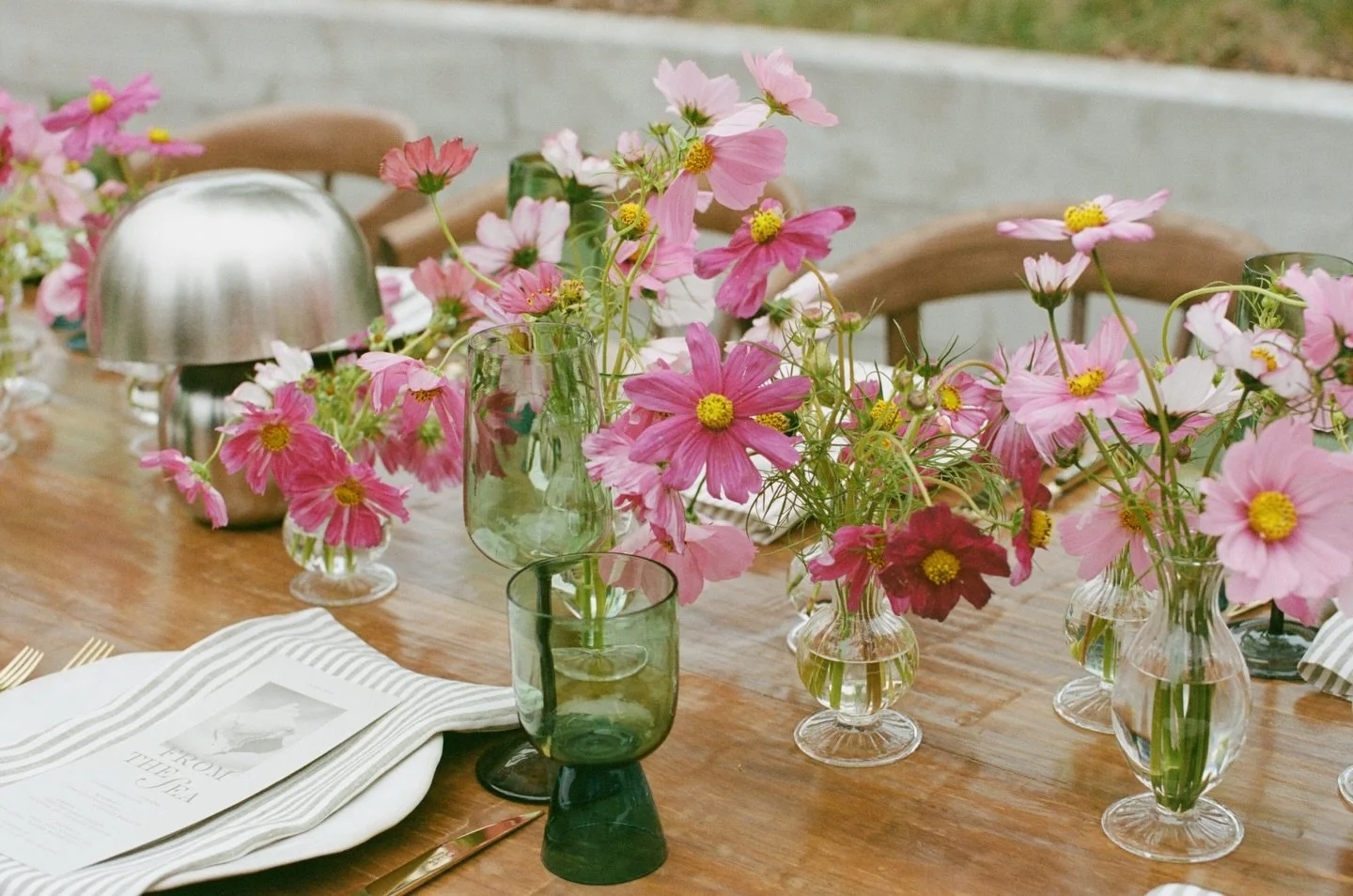 A mix of film and digital from this stunning rehearsal dinner. A combination of the natural landscape and pops of color including a green rehearsal dress to add a unique touch &mdash; 

Photographer:&nbsp;@laurfernandezphoto 
Hosts:&nbsp;@wildpinesco