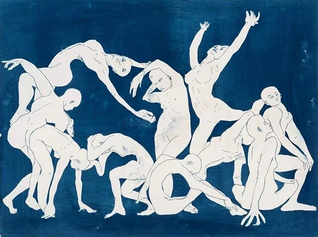 One of my final works I made at @nas_au , so excited to be graduating with a bachelor in Fine Art and looking forward to future endeavours in 2020 💃🏼🎉 #art #printmaking #nationalartschool #cyanotype #artistsoninstagram