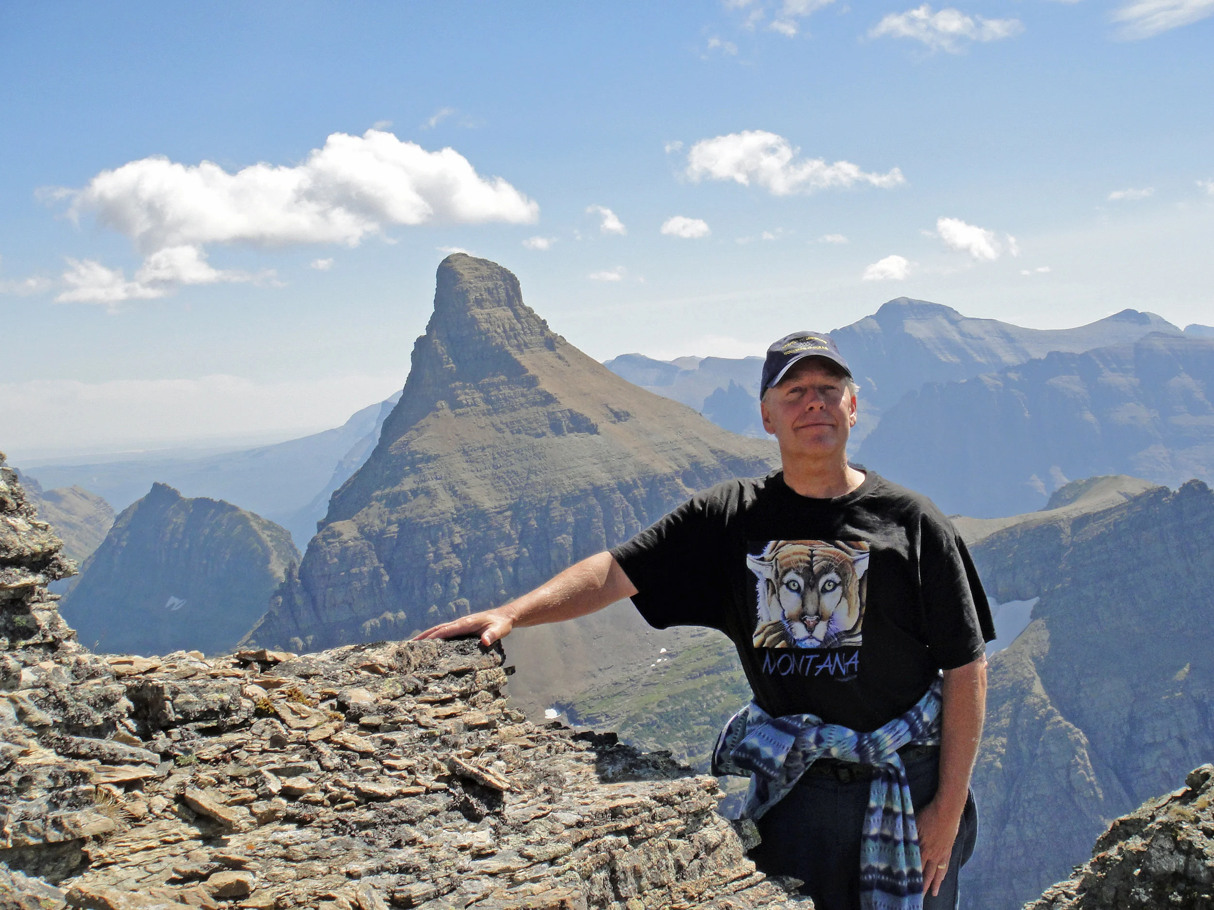 Jim Williams on Bearhat Mountain, Glacier National Park, Montana