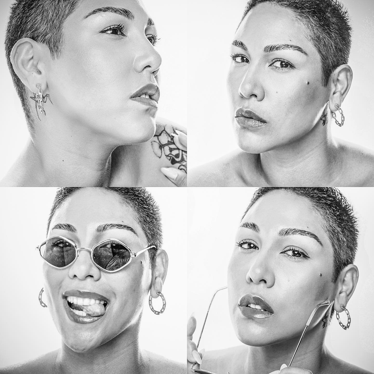 How Can you choose? Both are so delicious. @ashmodel.jpeg @blackandbrownbeautycollective @blackseattlewa #blacksndwhitephotography #photooftheday #photoshoot #gravitiebackdrop #vogue #voguebeauty