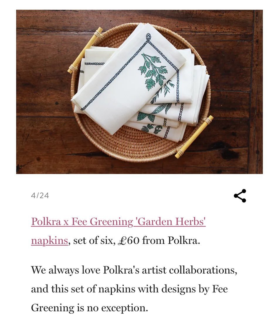 Thank you @houseandgardenuk for the kind words.  @polkra x @feegreening 🪴🤍