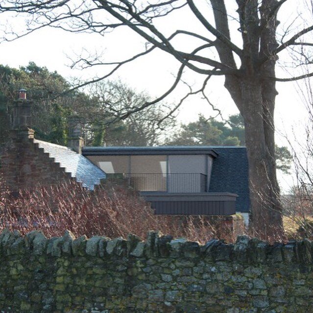 After working closely with Planning and HES, delighted for our client to have approvals in place for the refurbishment and extension to this very pretty B listed cottage. The existing dormer  to be replaced with a more sympathetic design. Hoping work