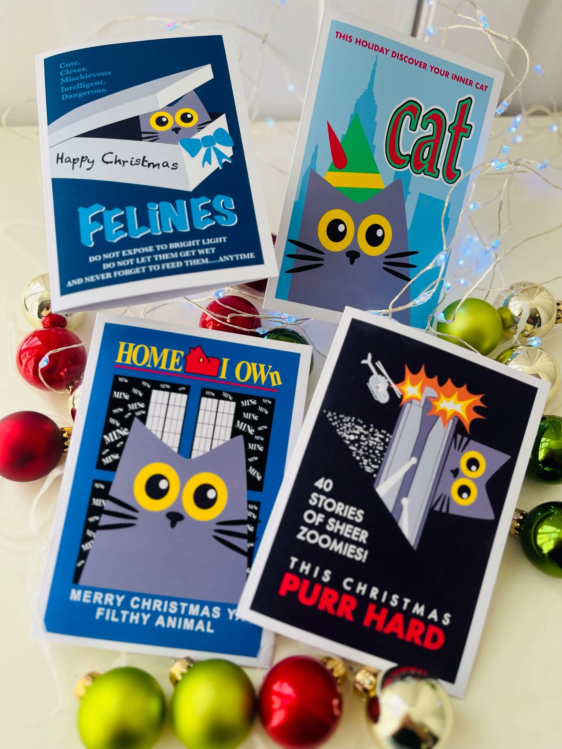 Christmas movie cards