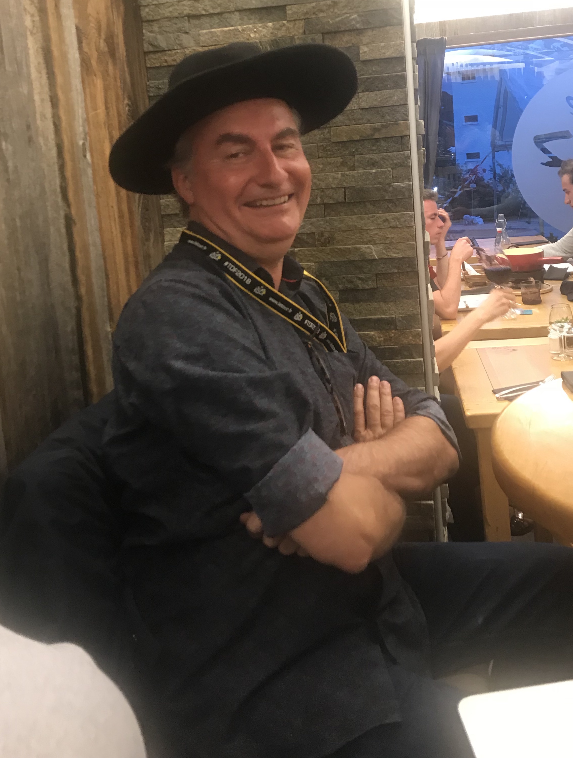 François Thomazeau, moments after telling me I'm wrong about something.