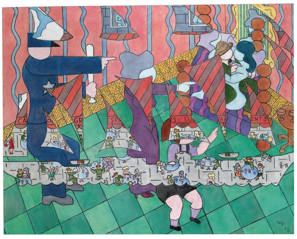William N. Copley , Untitled , 1989 Acrylic on canvas, 152,5 x 193,5 cm
