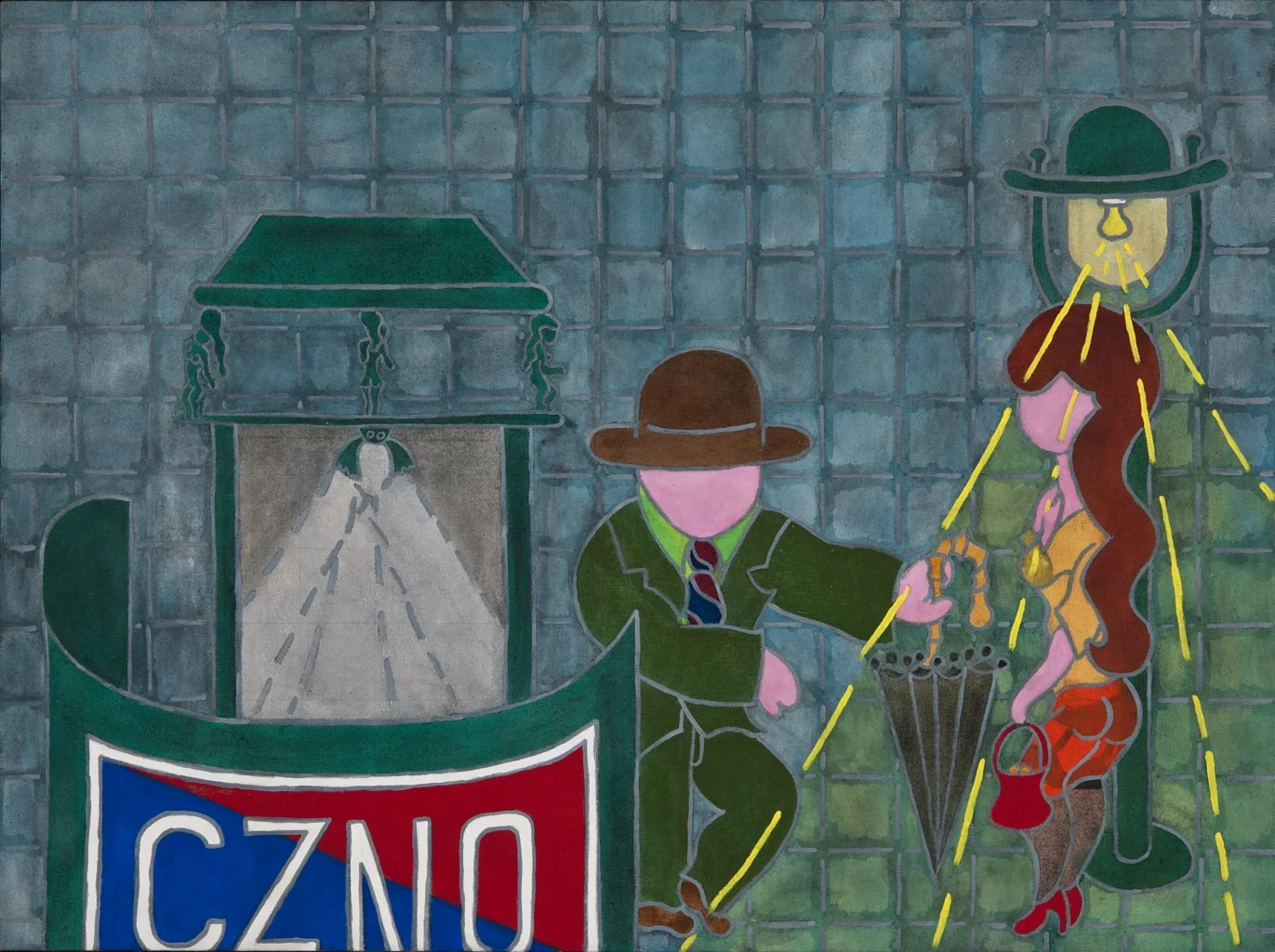 William N. Copley , Cinzano , 1981 Oil on canvas, 96,5 x 129,5 cm