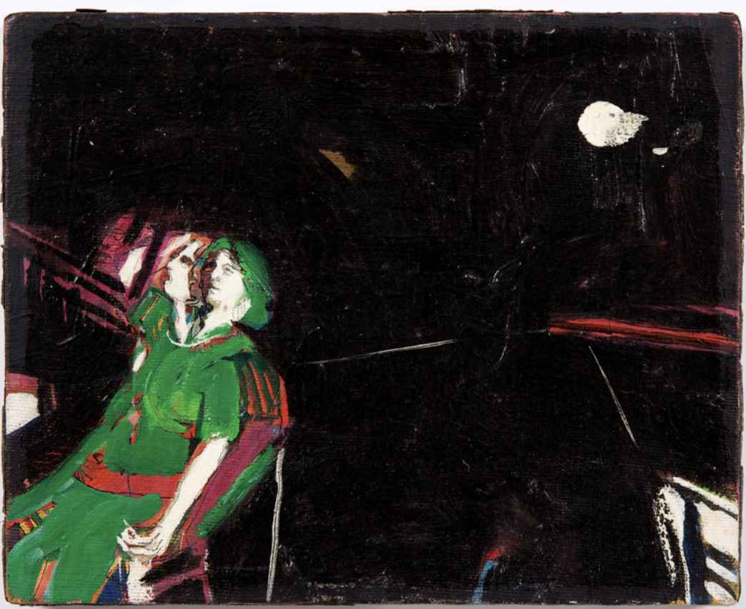 Lynn Hershman Leeson, Early Work 70 , 1967, Acrylic on canvas 8” × 10” / 20.3 × 25.4 cm, 10” × 12” / 25.4 × 30.5 cm (framed) 