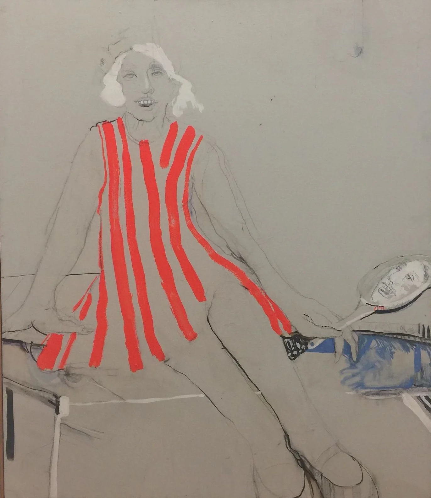 Lynn Hershman Leeson, Early Work 29 , 1968, Acrylic on canvas 107,5 x 92,5 cm