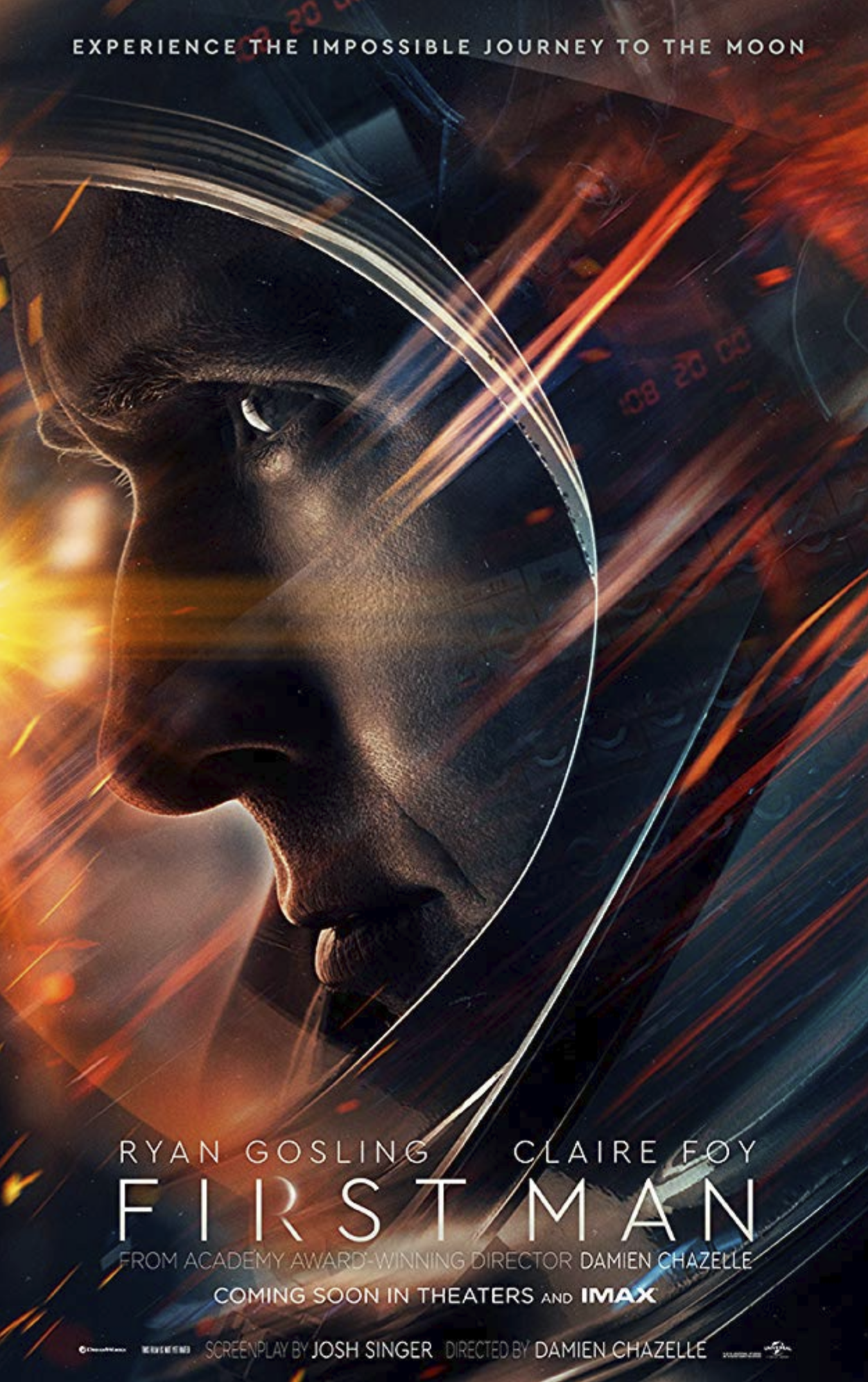 First Man (2018) Movie Poster - courtesy of Universal Pictures