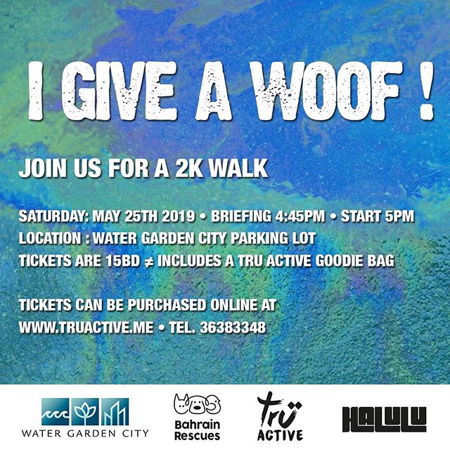 We have teamed up with Bahrain Rescues🐾  to organize a fun 2k walk starting from @watergardencity parking lot to raise money and help build up Bahrain Rescues new shelter 🧱🛠. As you know summer is coming, and this heat isn't doing anyone any favor