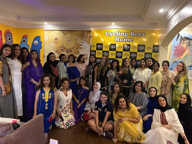 Cycling Bees first Ghabgha at Cycling Bees Home! &gt;&gt;&gt;&gt;&gt;&gt;&gt; CYCLING BEES HOME&lt;&lt;&lt;&lt;&lt;&lt;&lt;⁣
A place for cyclists to get together to⁣
⁣
🐝 Train indoor⁣
🐝 Drink coffee/tea⁣
🐝 Learn healthy eating⁣
🐝 Kids can play wh