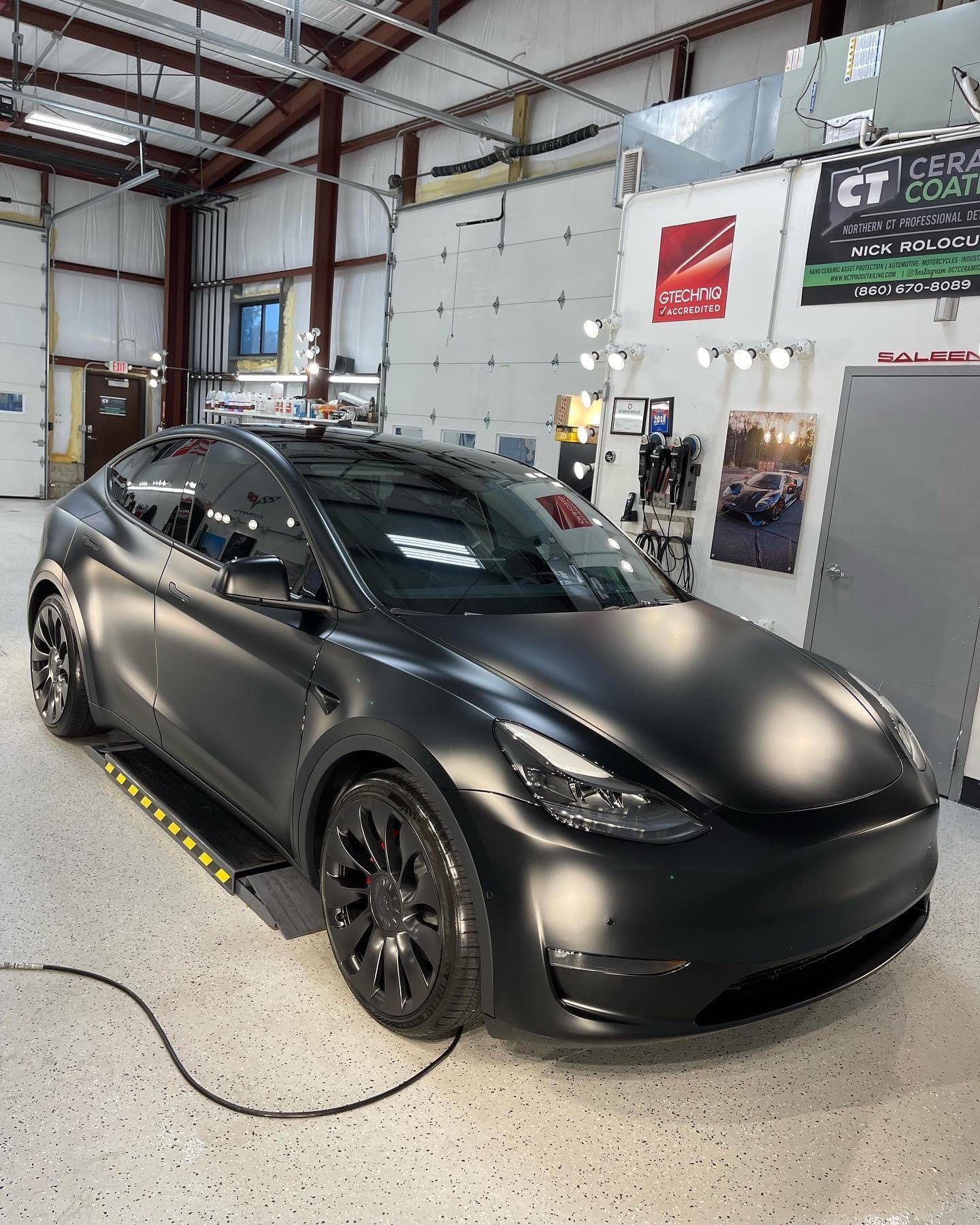 2023 Tesla Model Y with Full Body Stealth PPF and Tints