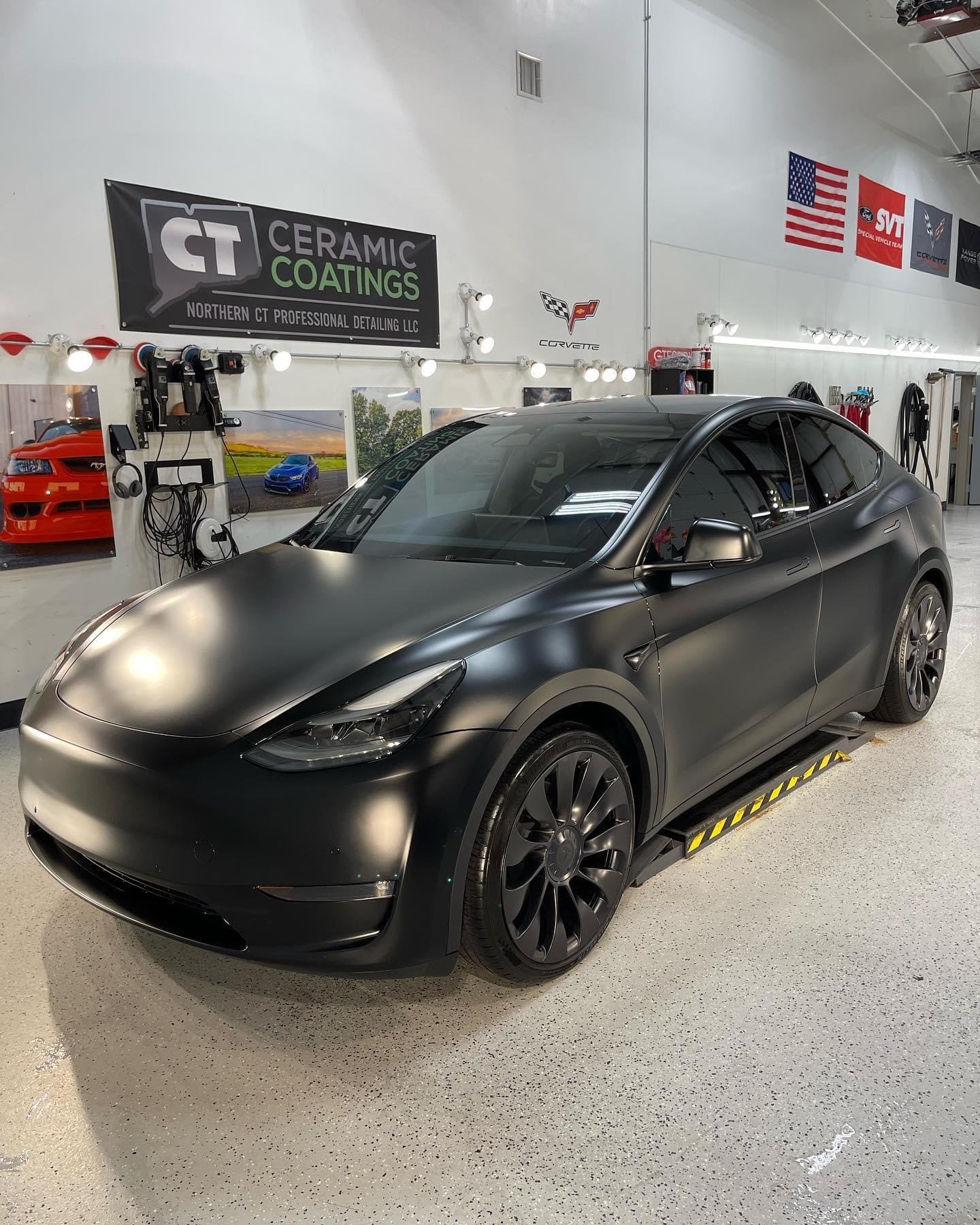 2023 Tesla Model Y with Full Body Stealth PPF and Tints