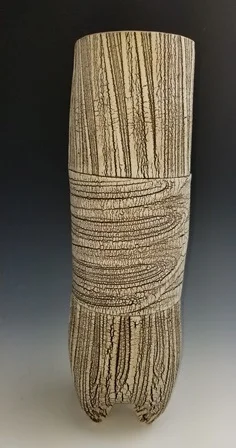 Akira Satake Kohiki vase, 14” x 5” x 5” Retail Value: $425