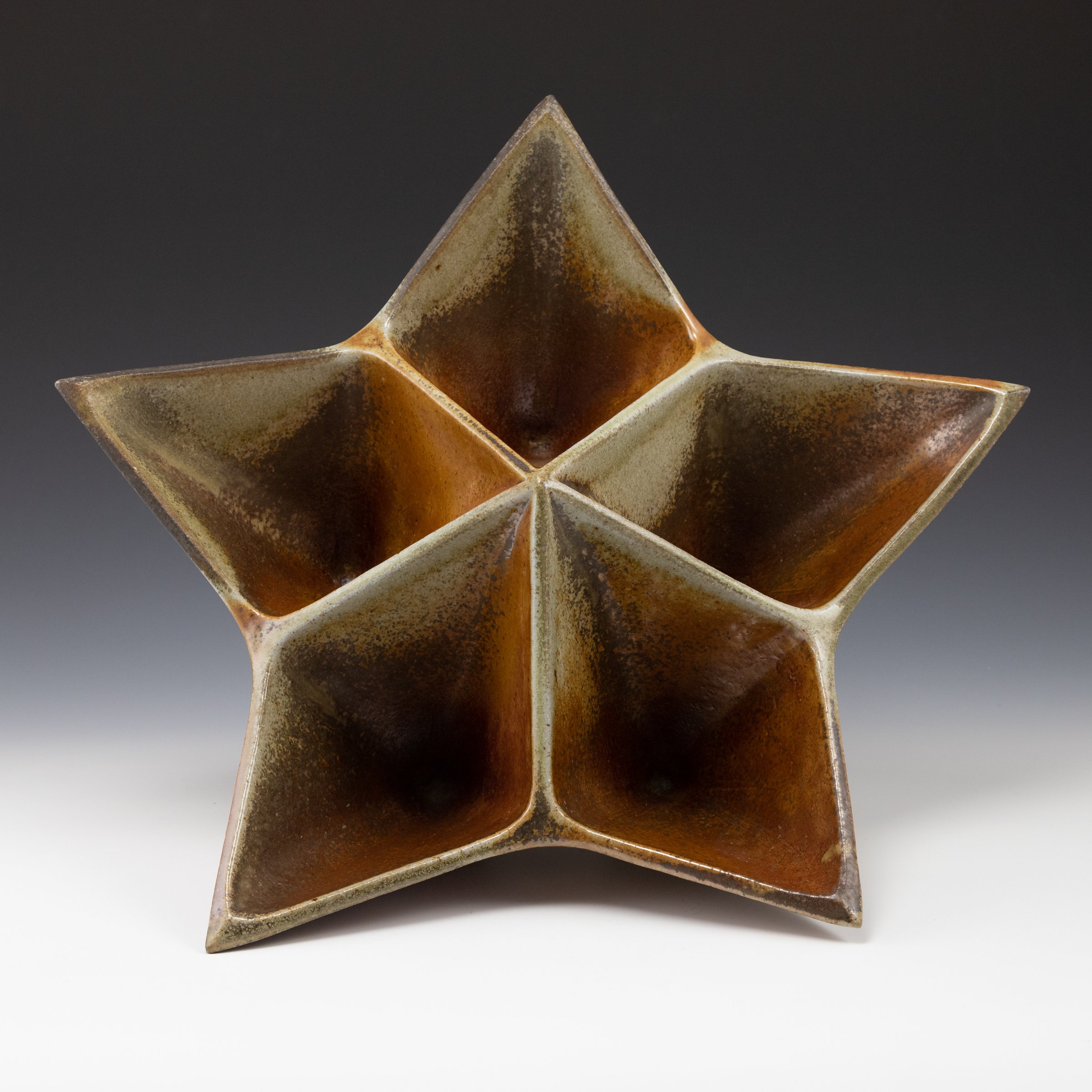 Will Dickert, Wood fired Star form, 9" x 20" x 19"