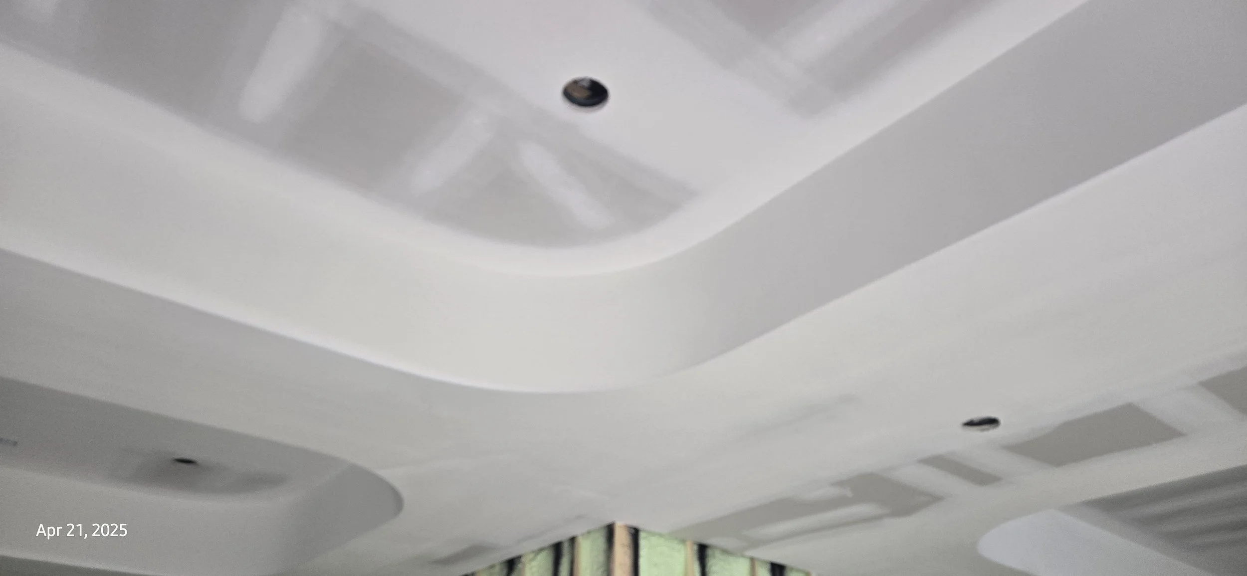  Recessed Rounded drywall ceilings. Beautiful! 