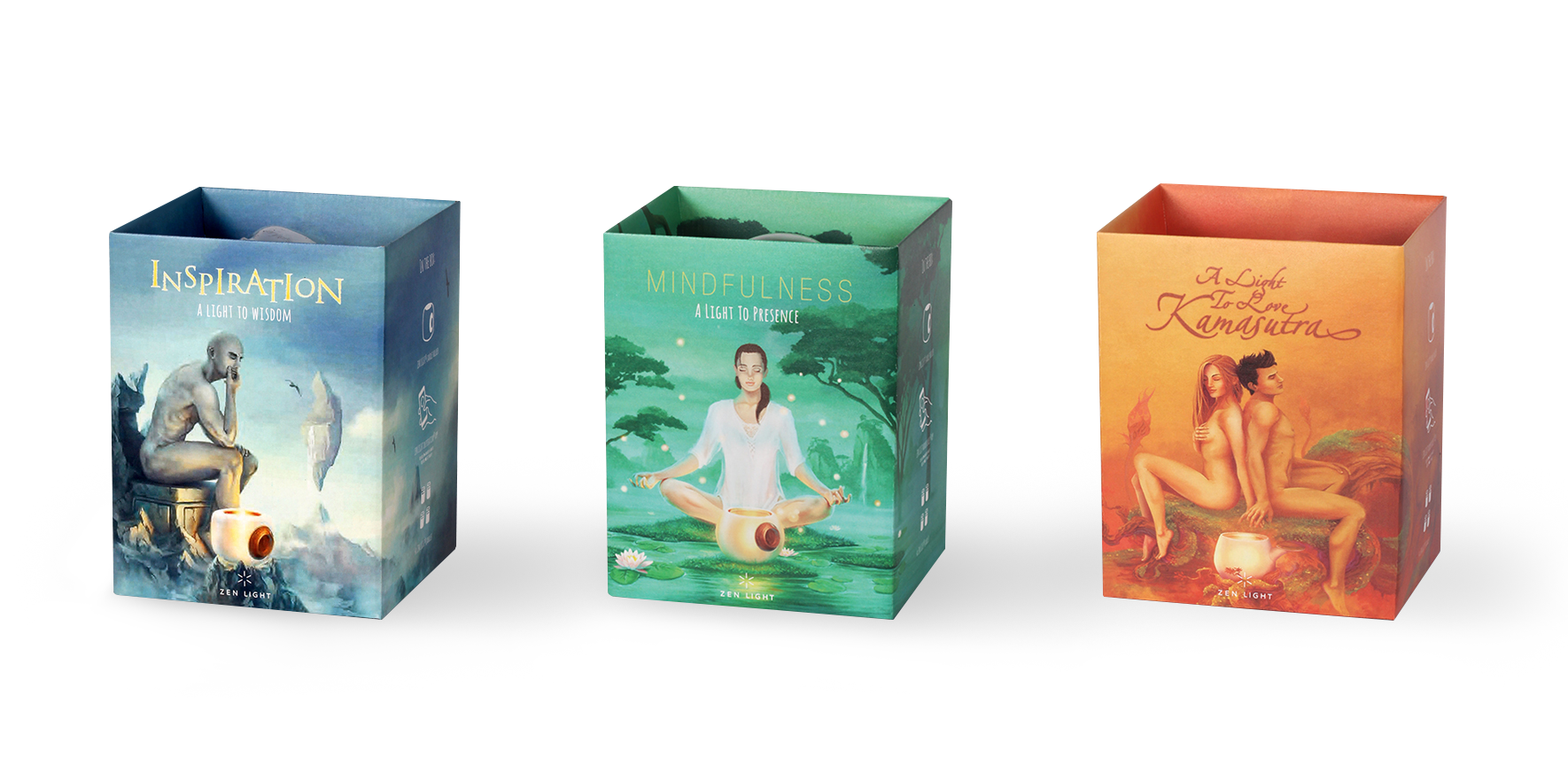 Zen Light Candle Box art — MARK JORDAN STUDIO