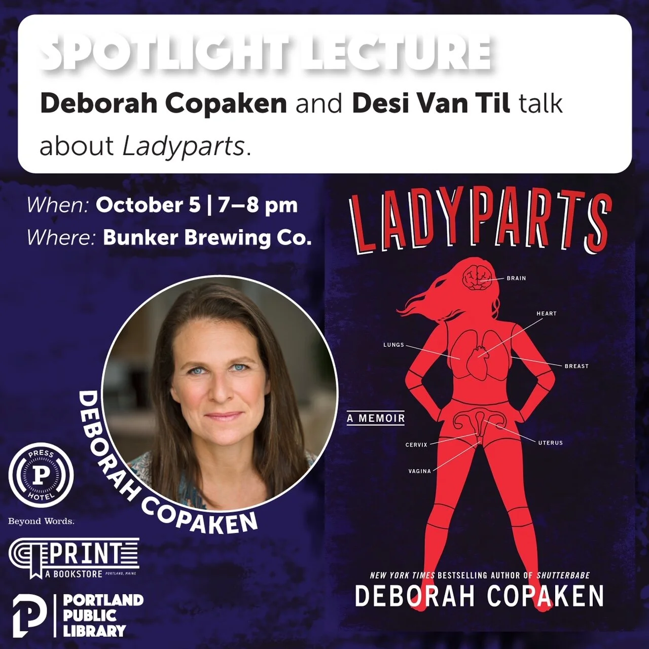 Portland Public Library (in person!)