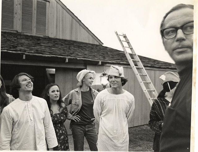 Here we have Doc with students before a performance at Winedale in the 70s! 
Photo Courtesy of Shakespeare at Winedale 
#documentary
#shakespeareatwinedale
#winedaledoc
#winedale
#shakespeare