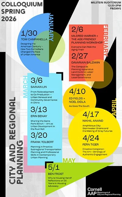  Designed large format poster for CRP lecture series.  