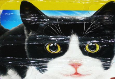 A palletised load of Felix cat food wrapped in Air-O-Film® Stretch 150.