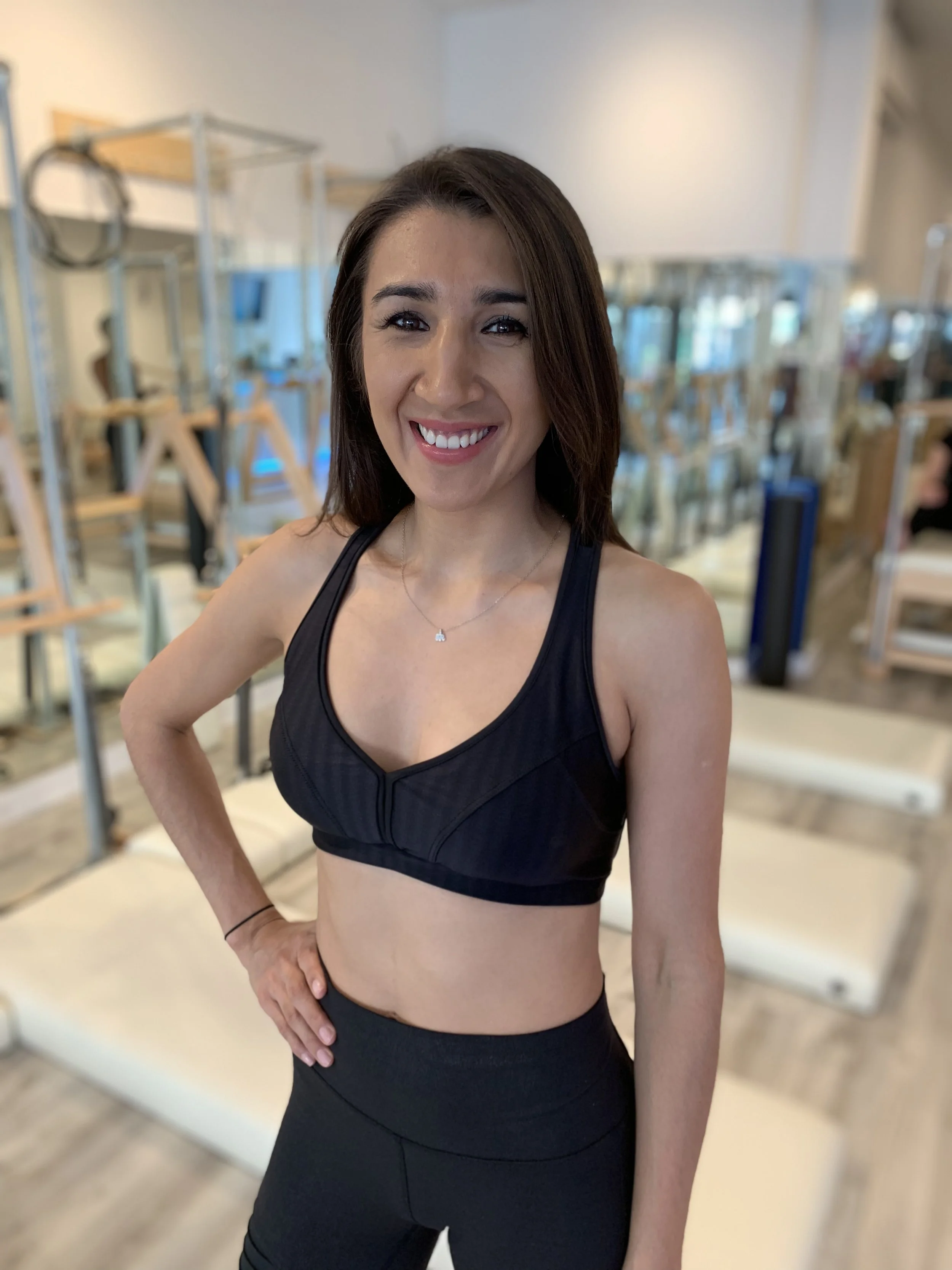 Albina Albina truly loves sharing her passion for Pilates with her clients. Whether you’re training solo or attending group classes, Albina offers an individual experience focusing on your needs and goals. Her passion lies in helping clients move and strengthen from the inside out, with a special emphasis on correct alignment. She believes that strengthening the body and mind have a direct impact on one’s overall happiness.