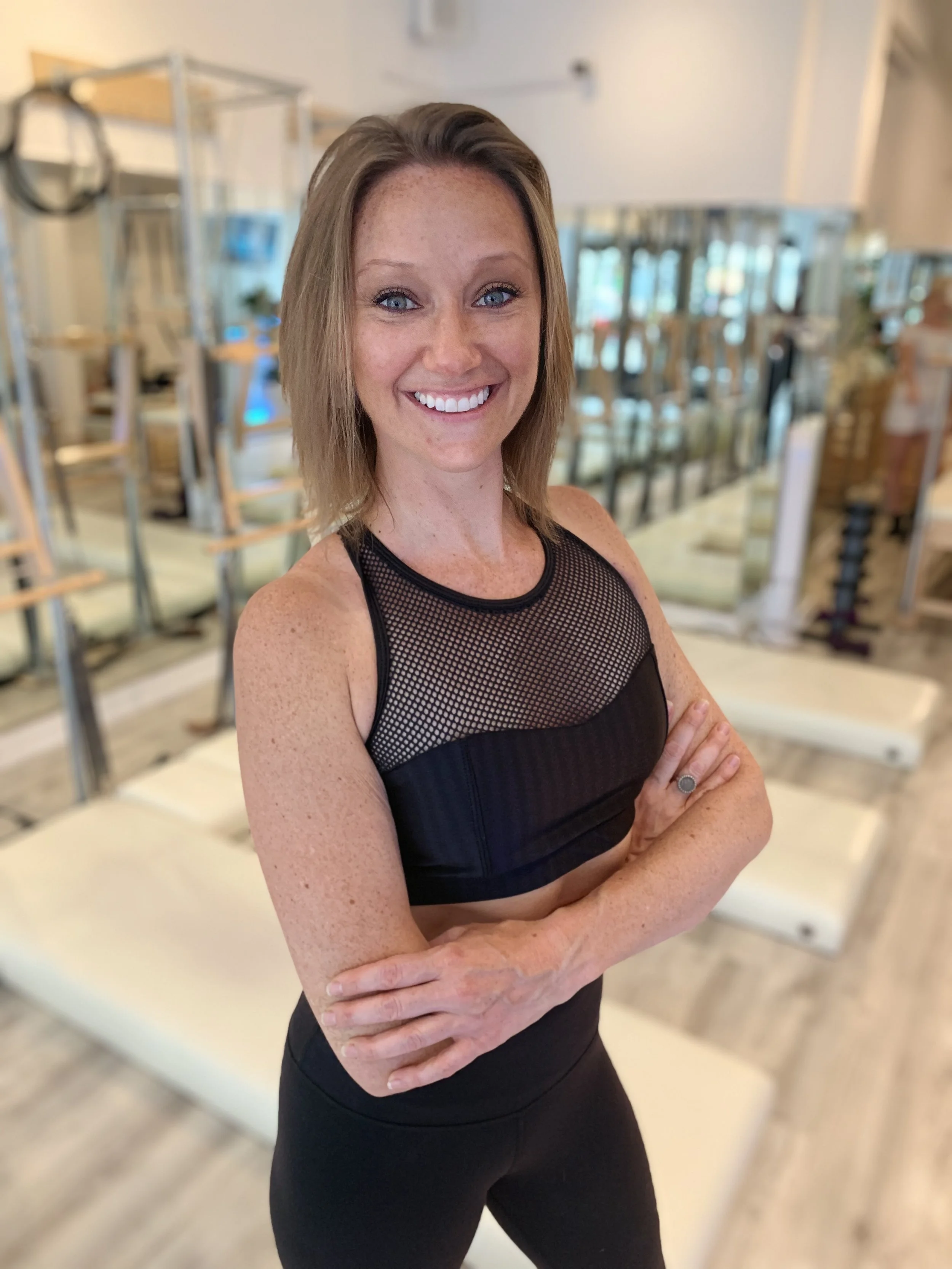 Katrina Katrina loves how Pilates changed her body, increased her energy level and improved her posture. Katrina’s exudes excitement about Pilates and her students cant help but feel the same. Her teaching is dynamic and spirited. You can always expect a nice smile and joyful attitude when taking her class.
