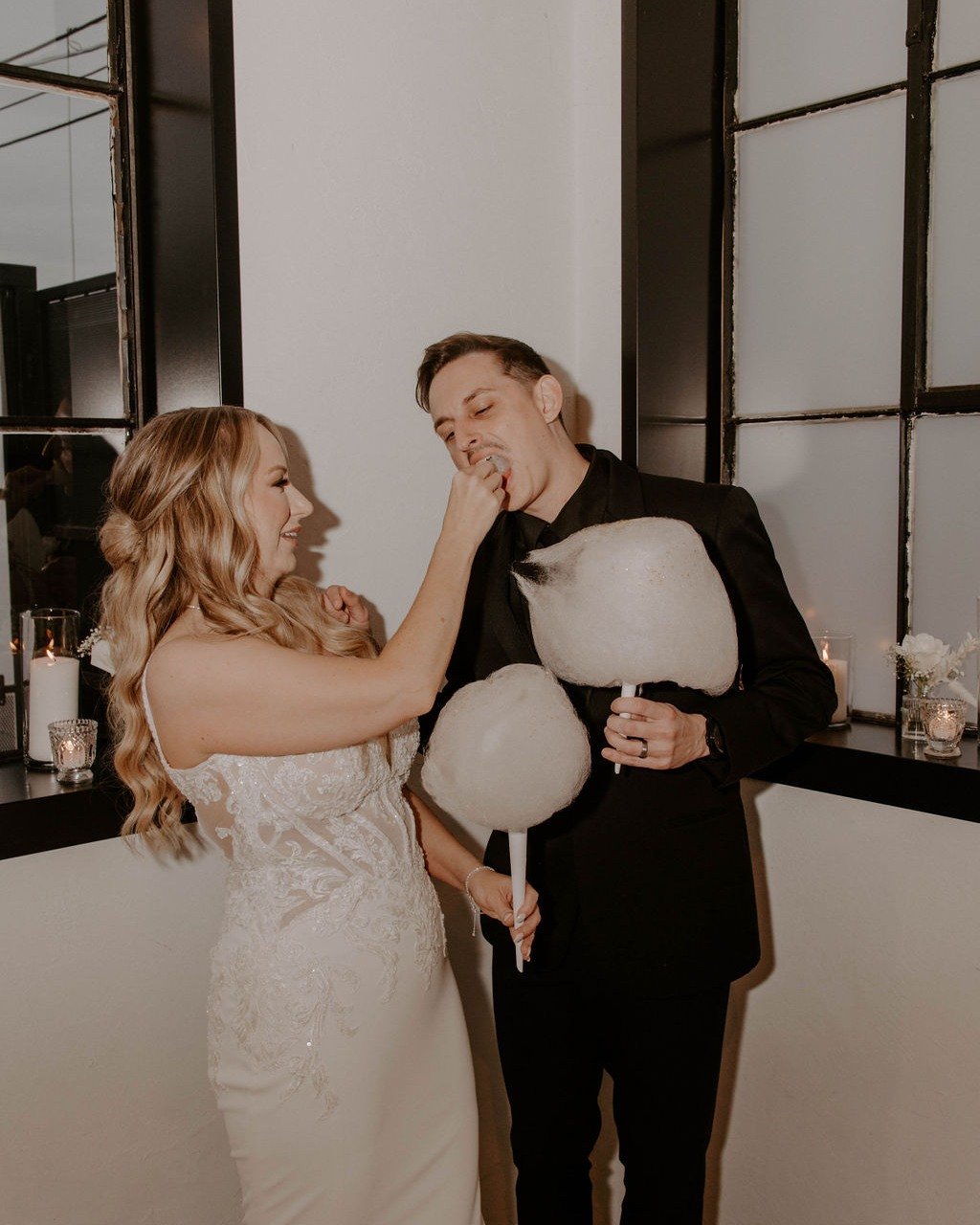 This girl LOVES cotton candy and we can't say we blame her.  It was loads of fun celebrating with Codi and AJ and providing a little extra sweetness to a pretty fantastic day. 

Thanks for having us!

Venue: @tinsmithevents 
Photo: @morganphotoco 
Fl