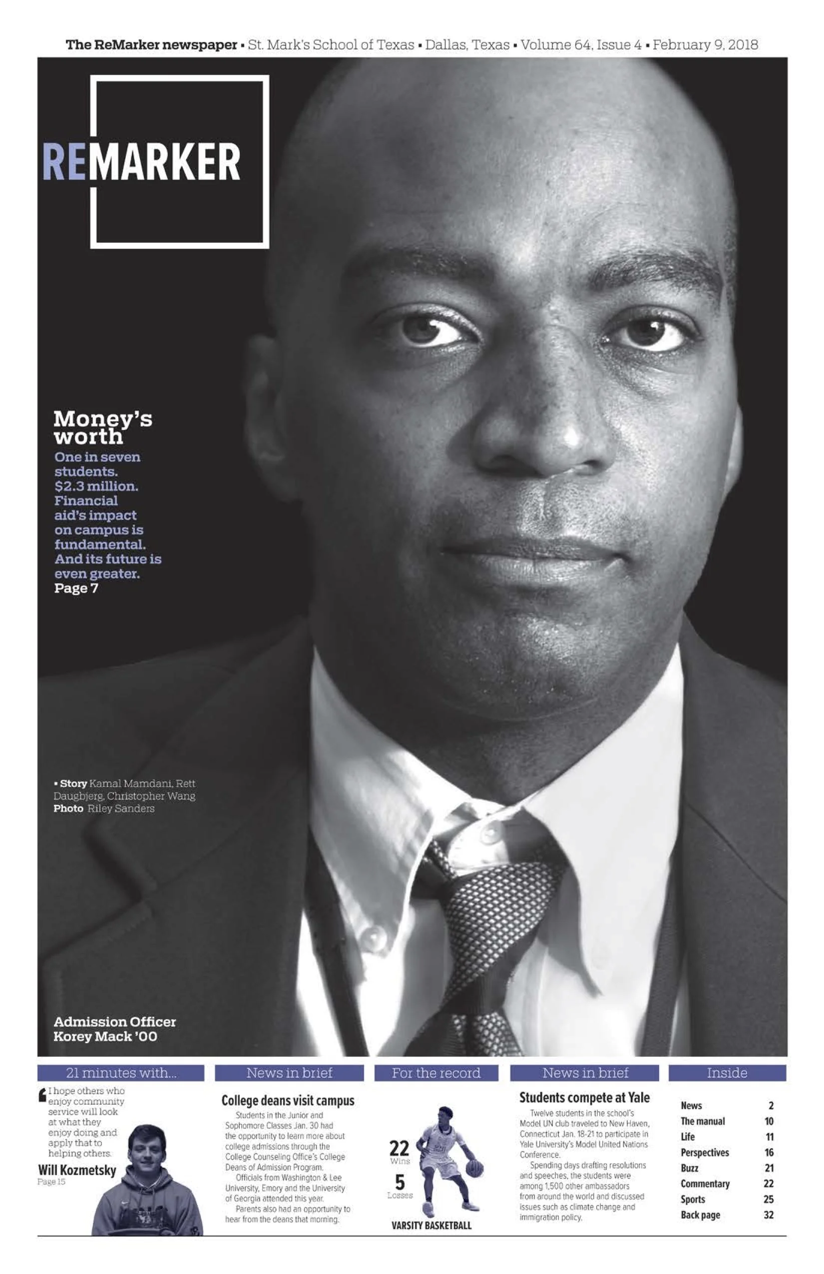 For our most recent cover, we took on a rather bold design: the use of three different covers. Use the arrow keys to see the three covers we distributed around campus.