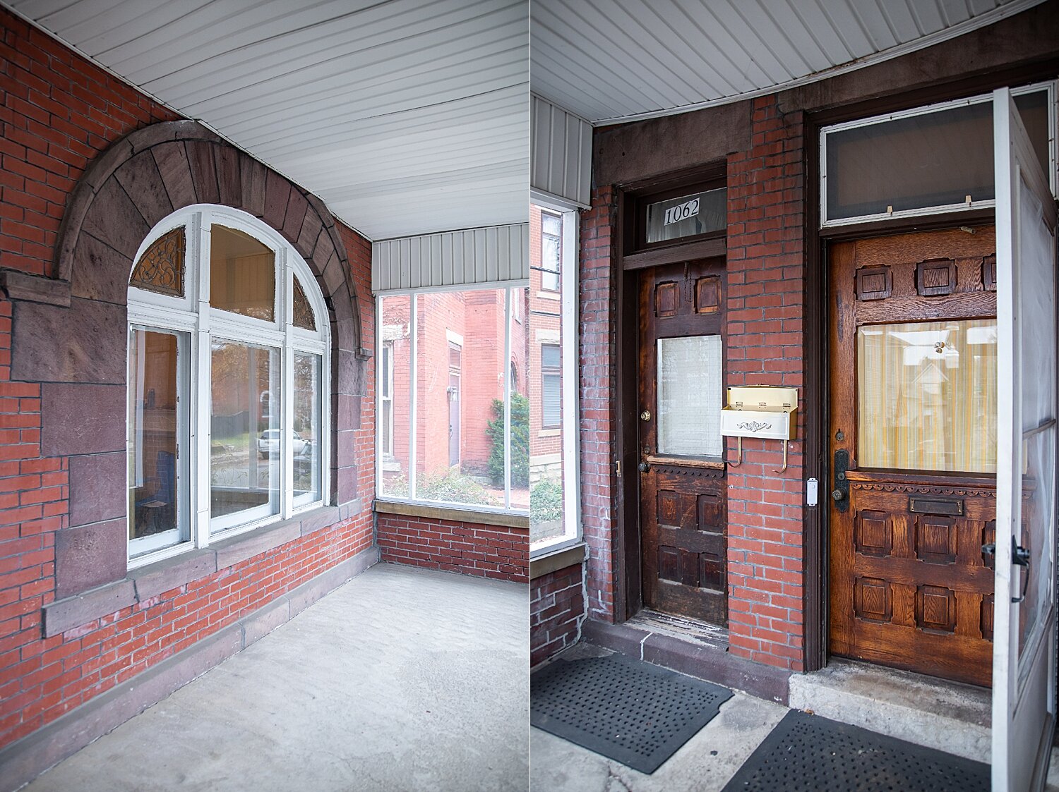 Stone framed window of 130-year-old victorian in Olde Towne East