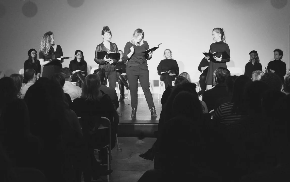 The Cast of V2: Creation Myth Photo: Joe Felicetti 