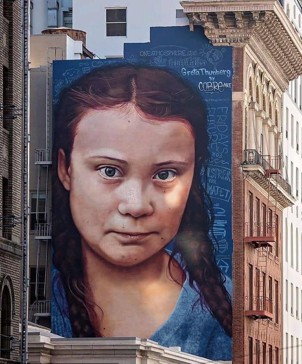 Greta Thunberg Mural