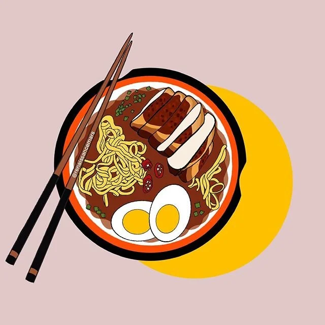 I&rsquo;m not sure why, but I was in the mood to draw Ramen.

#art #blackartist #ramen #foodart #blackart