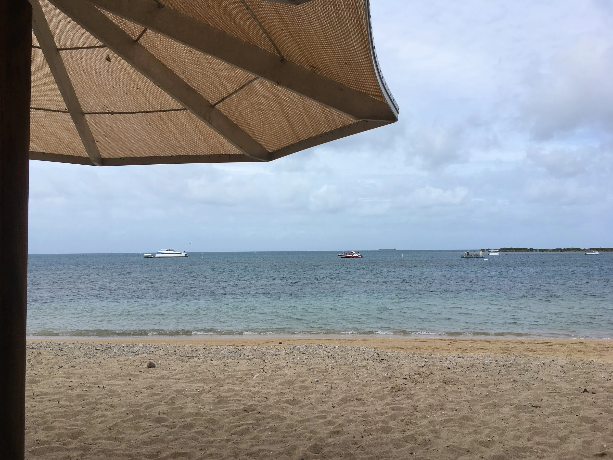 Great Barrier Reef is right under that water...