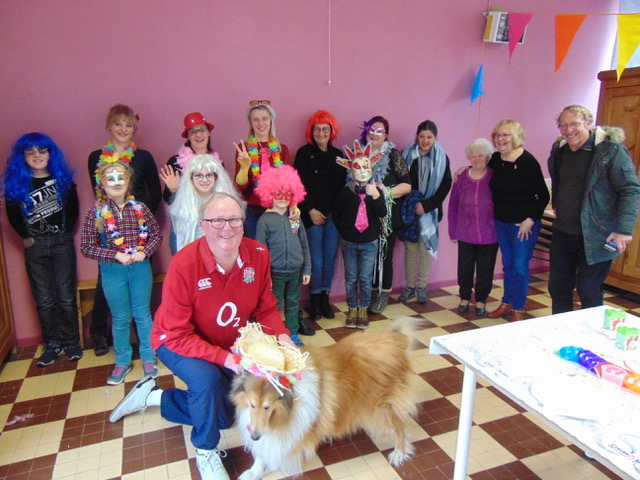 Our intrepid Garry at the first “Carnaval” of the year organised in his local community