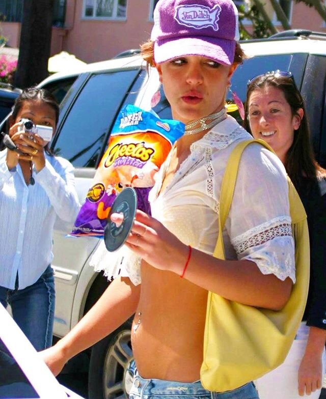 Britney and her cheetos breathing life into this dark world. @partylikethe2000s